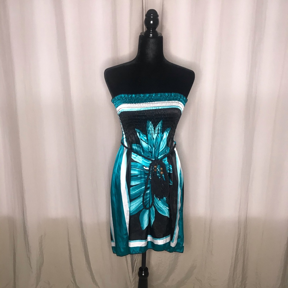 Blue halter Sun dress
